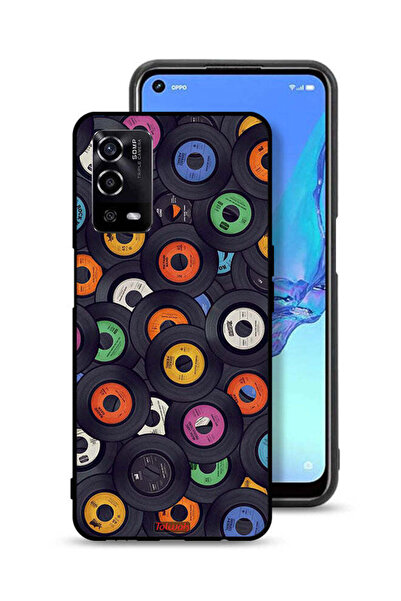 Tolwak غطاء حماية لهاتف Oppo A55 4G بنمط أقراص مضغوطة