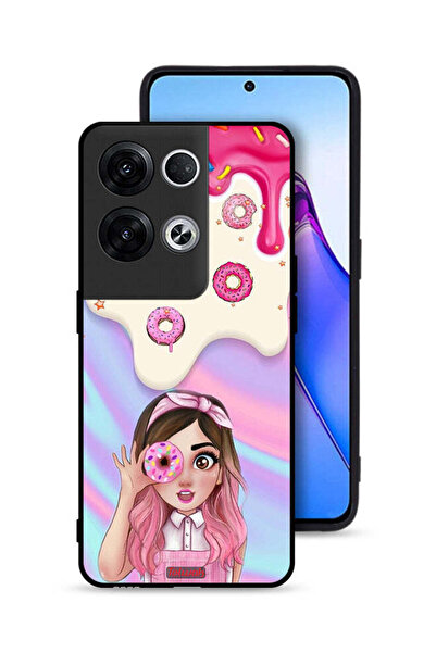 Tolwak غطاء حماية لهاتف Oppo Reno8 Pro Plus 5G يحمل صورة دونات