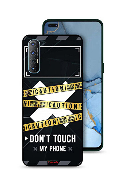 Tolwak Oppo Reno3 Pro 4G Protective Case Cover Caution Never Touch My Phone