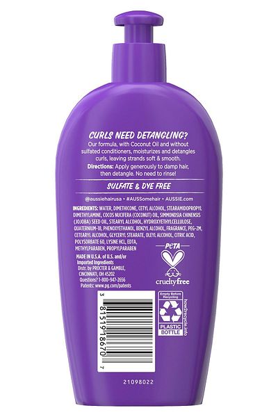 Aussie Miracle Curls Detangling Hair Lightening Leave-In Hair Care Milk 200ml