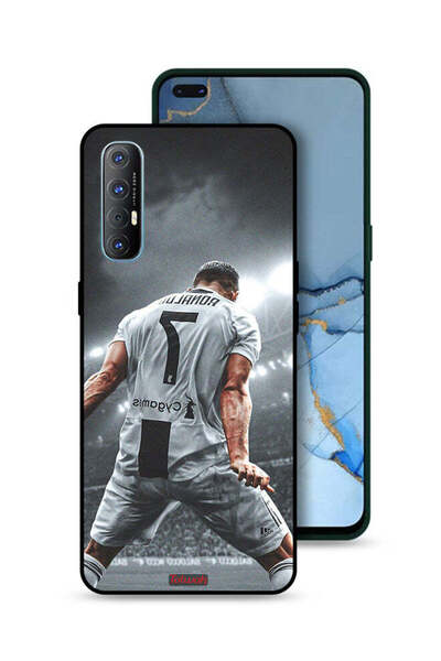 Tolwak غطاء حماية لهاتف Oppo Reno3 Pro 4G بطبعة احتفال كريستيانو رونالدو