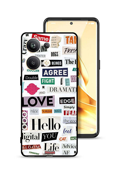 Tolwak غطاء حماية لهاتف Oppo Reno9 Pro Plus 5G بملصقات اقتباسات قصيرة