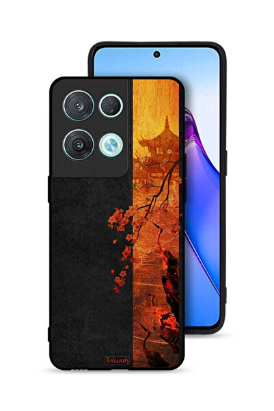 Tolwak غطاء حماية لهاتف Oppo Reno8 Pro 5G بألوان الخريف الفنية