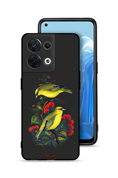Tolwak غطاء حماية لهاتف Oppo Reno8 5G بنقشة طيور