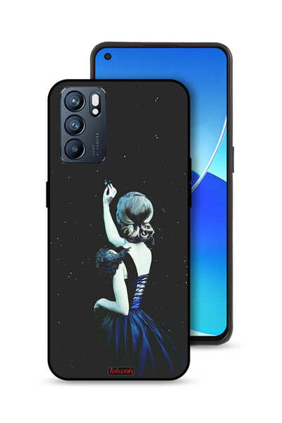Tolwak Oppo Reno6 5G Protective Case Cover Touching Star