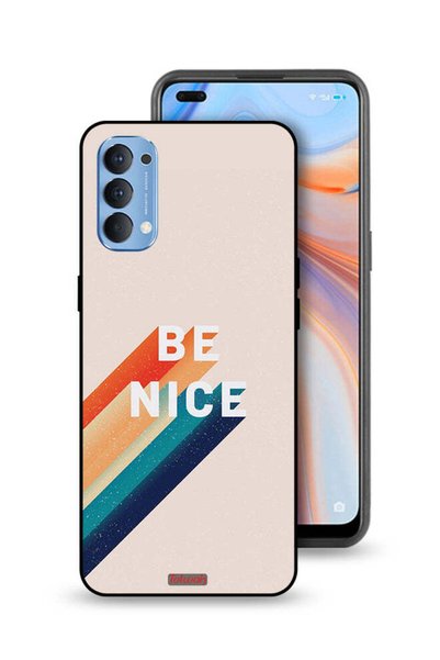 Tolwak Oppo Reno4 4G Protective Case Cover Be Nice