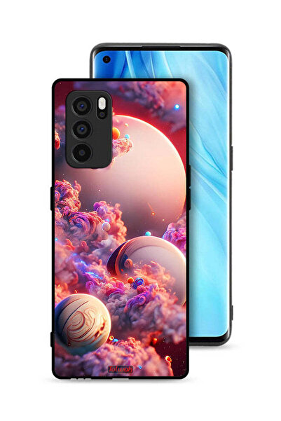 Tolwak غطاء حماية لهاتف Oppo Reno6 Pro 5G بتصميم غيوم وفن تجريدي