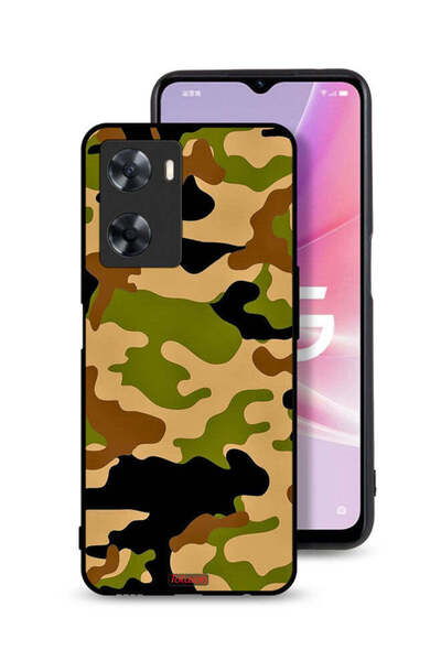 Tolwak غطاء حماية لهاتف Oppo A57s بنمط رقمي تجريدي مموه