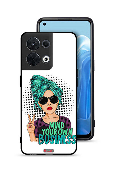 Tolwak Oppo Reno8 5G Protective Case Cover Mind Your Own Business