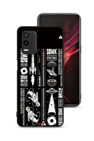 Tolwak غطاء حماية Oppo K9x بملصق Sowk Space Walk