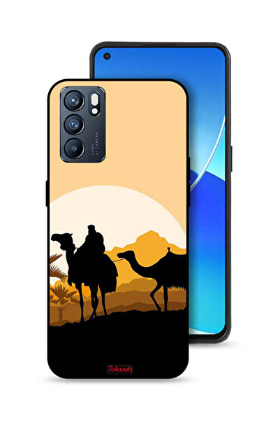 Tolwak غطاء حماية Oppo Reno6 5G برسومات جمال الصحراء