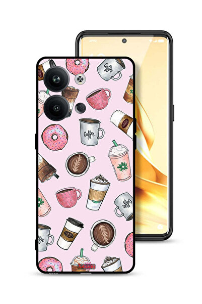 Tolwak غطاء حماية لهاتف Oppo Reno9 Pro 5G برسومات محبي القهوة