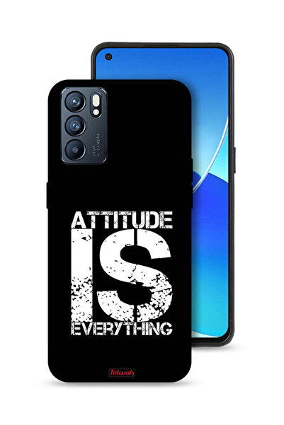 Tolwak غطاء حماية لهاتف Oppo Reno6 5G - Attitude Is Everything