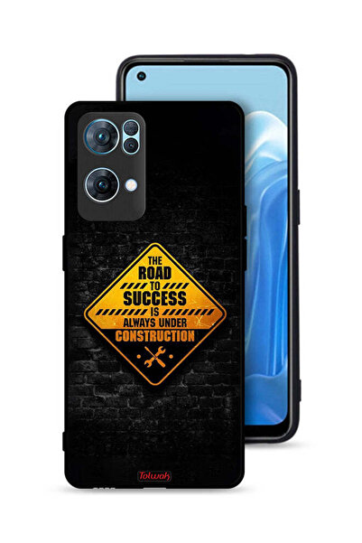 Tolwak جراب حماية Oppo Reno7 Pro 5G الطريق إلى النجاح دائمًا قيد الإنشاء