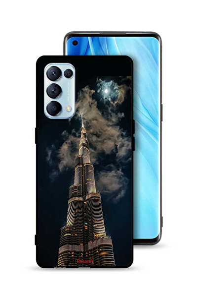 Tolwak Oppo Reno5 Pro 5G Protective Case Cover Burj Khalifa In Night