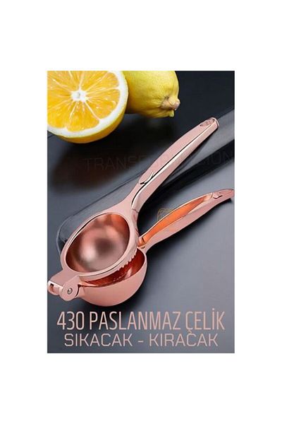 MBB ETİCARET Rose Lemon Squeezer Stainless Steel