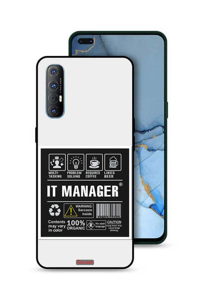 Tolwak غطاء حماية لهاتف Oppo Reno3 Pro 4G - ملصق مدير تكنولوجيا المعلومات