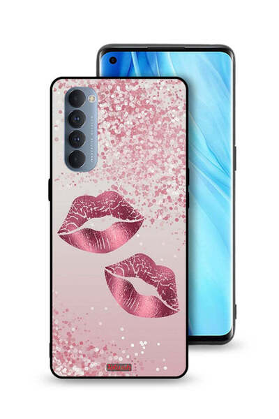 Tolwak غطاء حماية لهاتف Oppo Reno4 Pro 4G - شفاه لامعة