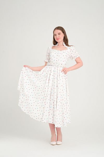 Stylish Soft floral print maxi dress