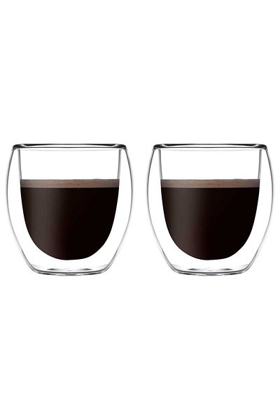 Paşabahçe Double Cidar Espresso Cup Set 80 Cc 2 Pieces