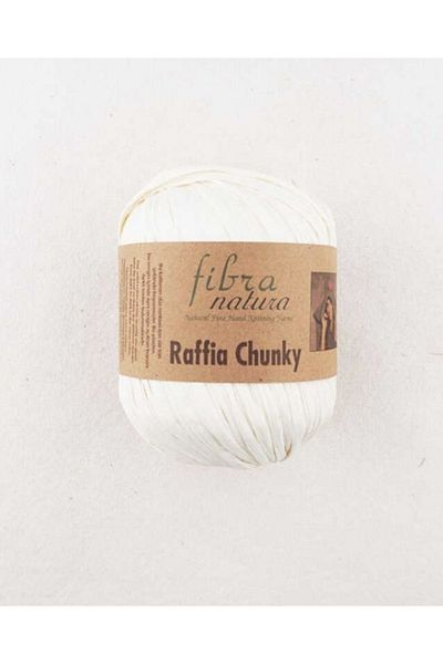 Fibra Natura Ράφια Chunky 100 γρ. 120 Mt Χρώμα 114-02 Κρέμα