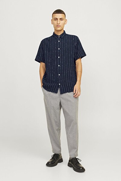 Jack & Jones JORJOSHUA GEVŞEK DOKUMA KISA KOLLU GÖMLEK