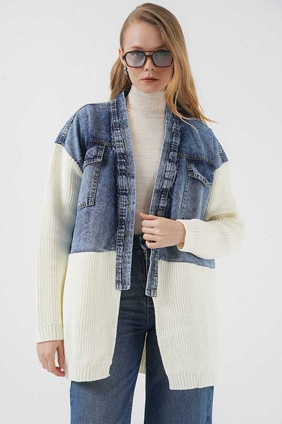 GABRİA Gabria Knitwear Detailed Denim Jacket