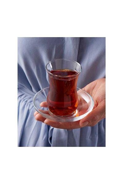 Paşabahçe Set of 6 Tea Cups 120 Cc 12 Pieces