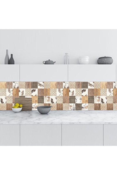 Rabadon ملصق تغليف بلاط رخامي لاصق لسطح المطبخ مقاس 60 سم × 100 سم