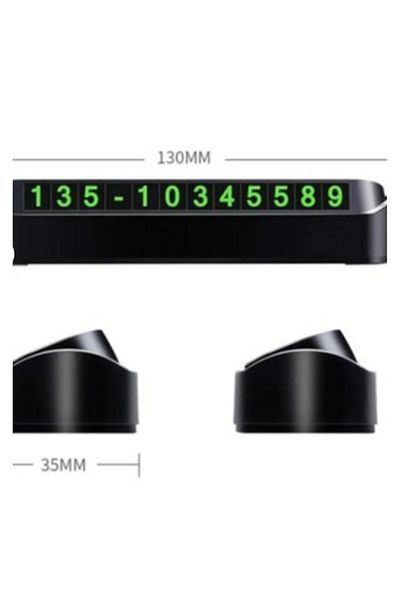 iq elektronik Phosphorescent Lux Vehicle Number Parking Phone Number Magnet Open Close
