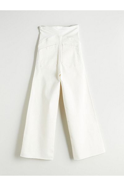 LC Waikiki Noul sezon Karin Pantaloni slim de maternitate cu panouri - S5RF94Z8