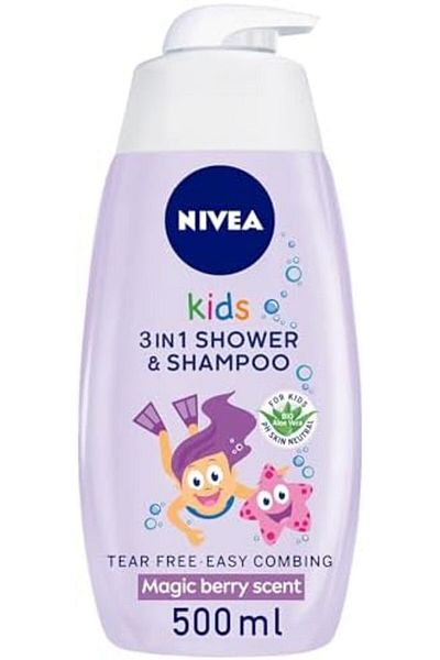 NIVEA Kids Shower & Shampoo 2in1 Sparkle Berry 500ml