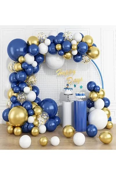Baloane Vesele Balloon Arch Baptism Birthday 115 Pieces ARC90