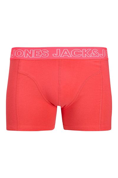 Jack & Jones J&J Jaccapri Skull Men's Pack of 3 Colorful Logo Coral Yellow Black Boxers