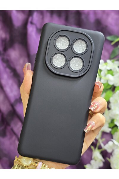 Magic Ring Xiaomi Redmi Note 14 PRO 4G Uyumlu İçi Kadife Siyah Telefon Kılıfı
