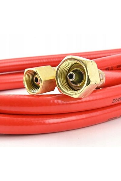 ORYX Gas hose for propane-butane burner 5m long GW 3/8" and W21.8mm crimped ends SN0283-W
