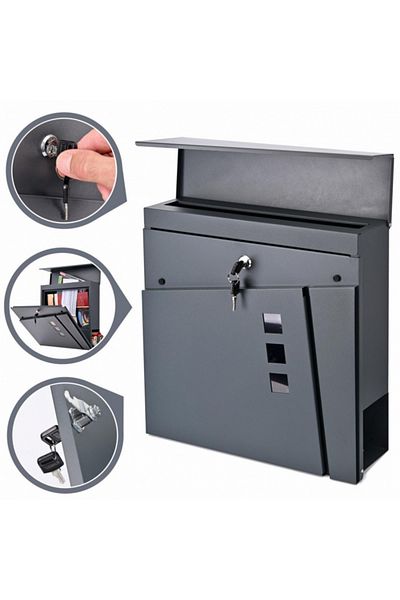 VERDA Mailbox for letters color anthracite SN3681-1