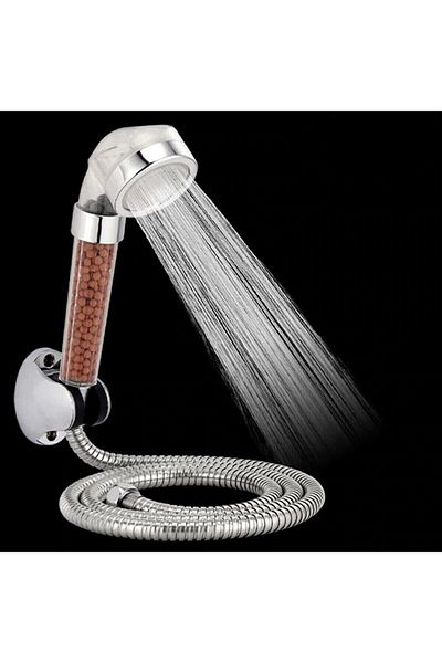 MBB ETİCARET Shower Head Set with Filter and Water Saving Purification, Beaded Head, Hose and Joint Set
