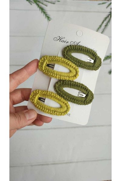 ZAHandmade Children and Baby Hand Knitted Snap Buckle 4 Pieces