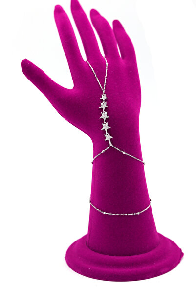 Midyat Nurtaş Gümüş Zirkon Taşlı Yıldız Tasarım 925 Ayar Gümüş Şahmeran Kadın...