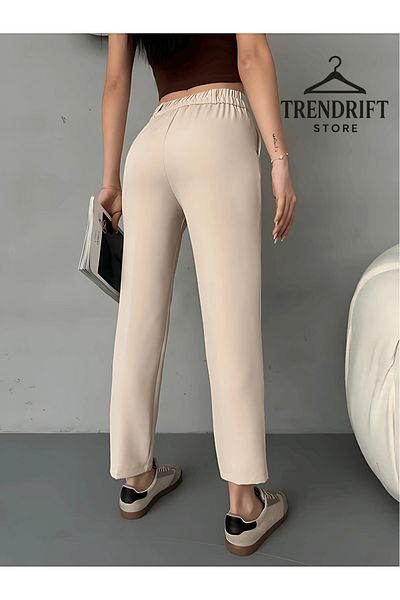 Rift Jeans Carrot Leg High Waist Elastic Women's Trousers