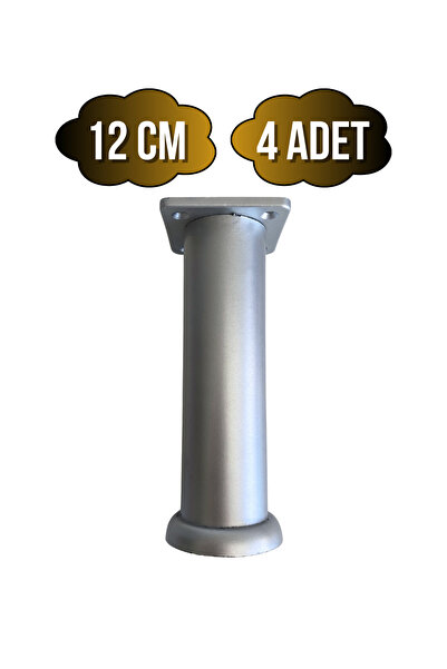 DSYapıAksesuar Plastične srebrne podesive noge za stol i ormarić (12CM) (SREB...