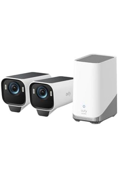 eufy Security eufyCam S3 Pro Add-on Solar Security Camera Outdoor Wireless, Colour Night Vision, 4K