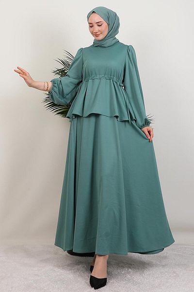 GİYZAMİLA Sümeyra Hijab Φόρεμα Μέντα