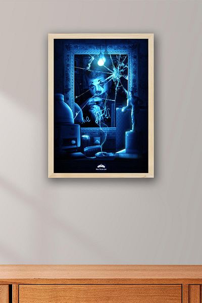 Saturn Nikola Jokic Joker Framed Painting - Basketball Nba Poster Painting