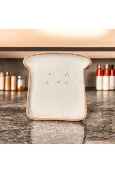HAB TRADE Toast Shaped Toast Presentation Plate