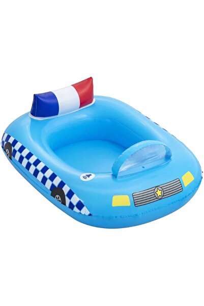 BESTWAY Polis Desenli ve Siren Sesli Şişme Bot 97cm x 74cm 3+