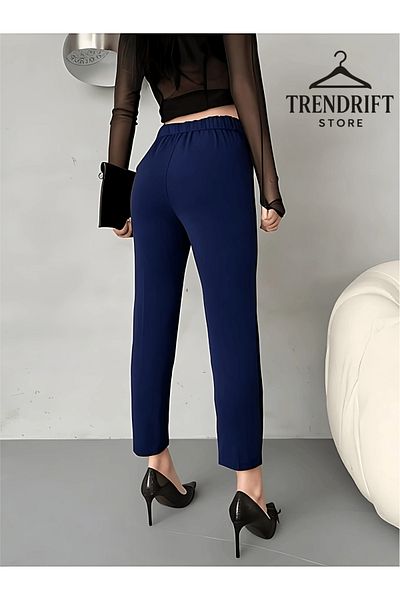 Rift Jeans Carrot Leg High Waist Elastic Women's Trousers