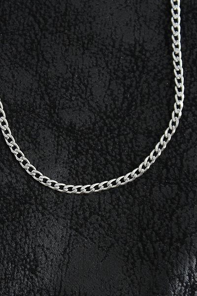 Clariss 316L Steel Thin Classic Chain Model Silver Color Men's Necklace
