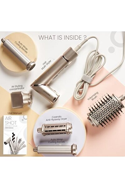 PROTOUCH Airshot All in 1 Hair Multi Styler for Curl, Smooth, Dry, Blow & Volume